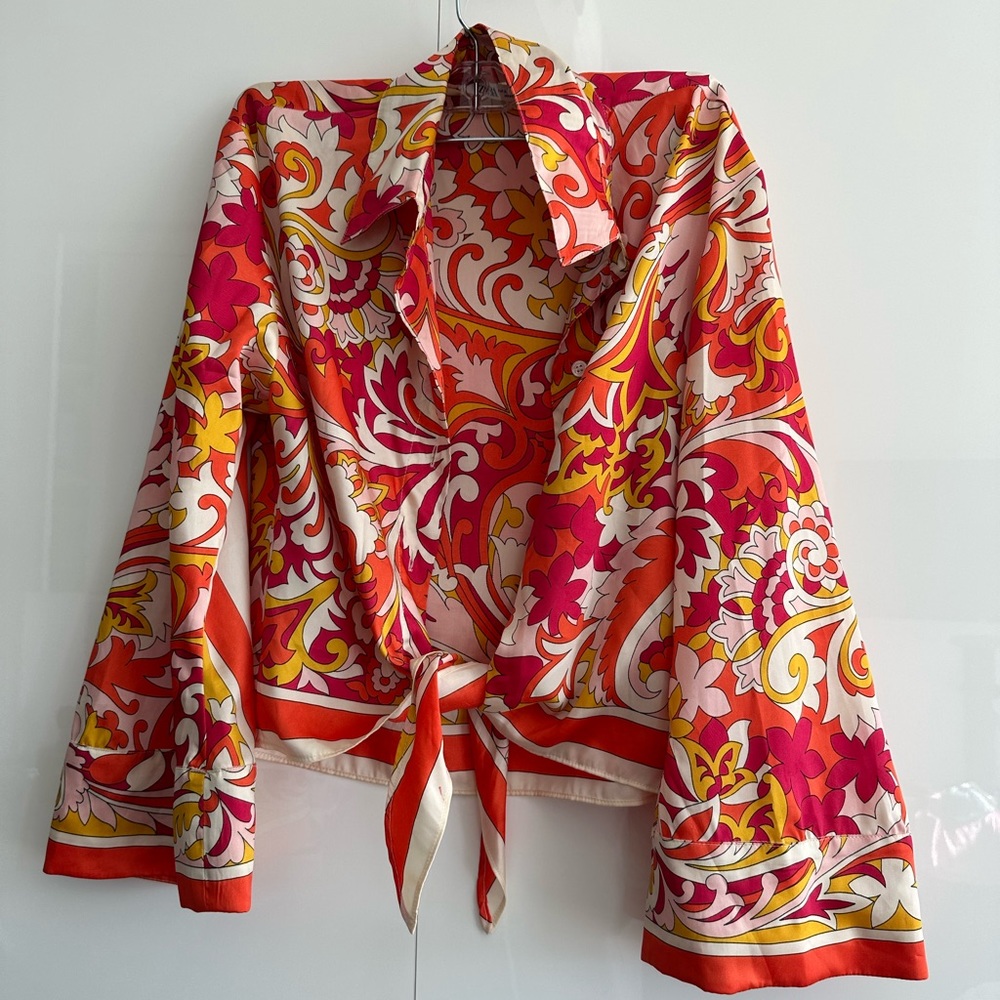 Zara paisley blouse